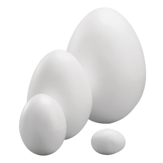 Oeufs en polystyrene, la pièce<br />6 cm