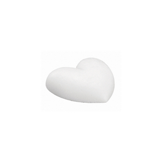 Coeur en polystyrene, plat<br />15 cm