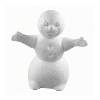 Bonhomme de neige en polystyrene<br />24 cm