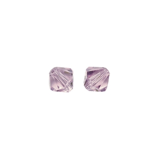 Perles cristal Swarovski toupie 4 mm ø. <br />violet