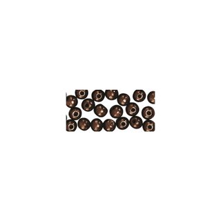 Perles en bois, polies, 4 mm ø, rondes<br />brun fonce