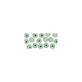 Perles en bois, polies, 4 mm ø, rondes<br />vert clair