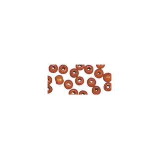 Perles en bois, polies, 6 mm ø, rondes<br />orange