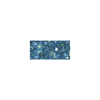 Rocailles. 2 mm ø. avec garniture argent<br />turquoise