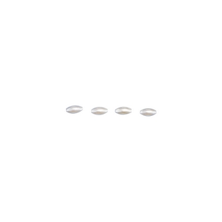 Perles Olives, 8x4 mm<br />blanc