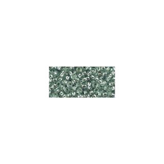 Rocailles, avec garniture d'argent, 2,6 mm ø<br />jade