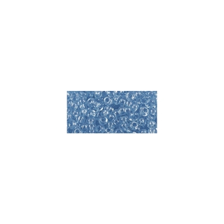 Rocailles, transparentes, 2,6 mm ø<br />bleu clair