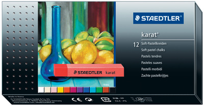 STAEDTLER craies pastels tendres karat, étui en carton de 12<br />bte.