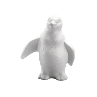 Pingouin en polystyrene 19 cm
