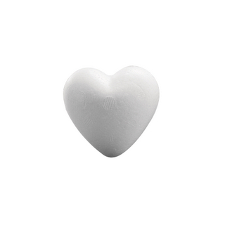 Coeur en polystyrene, plein  12 cm