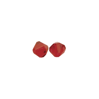 Perles cristal Swarovski toupie 8 mm ø.  rouge classique