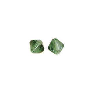 Perles cristal Swarovski toupie 8 mm ø.  emeraude