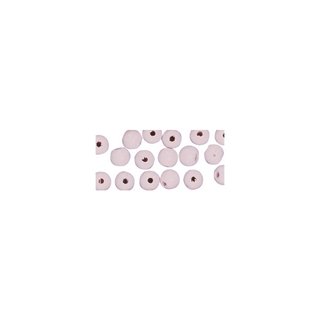 Perles en bois, polies, 4 mm ø, rondes rose