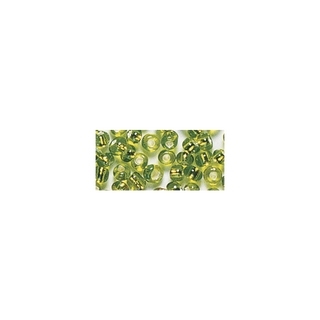 Rocailles. 2 mm ø. avec garniture argent vert clair