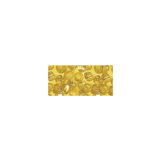 Rocailles. 2 mm ø. avec garniture argent jaune