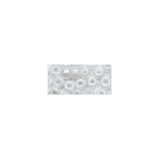 Rocailles. 2 mm ø. opaques lustre blanc