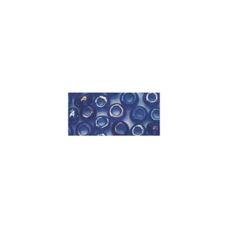 Rocailles. 2 mm ø. transparentes lustre bleu fonce