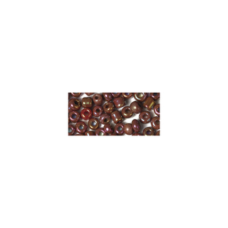 Rocailles. 2.6 mm ø. opaques lustre rouge vin