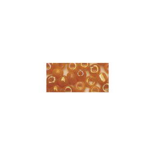 Rocailles. 2.6 mm ø. opaques lustre orange