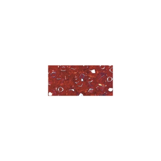 Perle facettee en verre, 4 mm ø irisée rubis