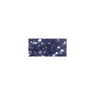 Perle facettee en verre, 4 mm ø irisée onyx