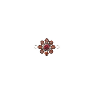 Swarovski accessoires bijoux Fleur, 2 oeuillets, 15 mm orange sanguine