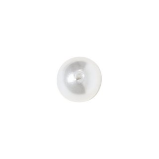 Perles de cire, blanches, 14 mm ø blanc