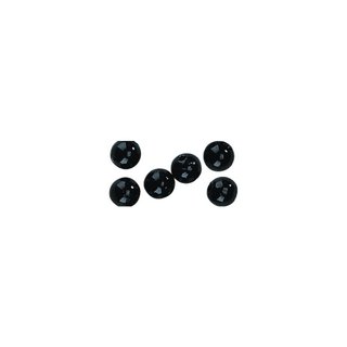 Perles en cire, 4mm ø noir, 