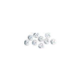 Perles en cire, 6mm ø iris, blanc, 