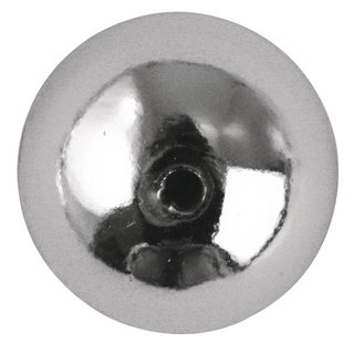Perles rondes en plastique, 8 mm ø argent