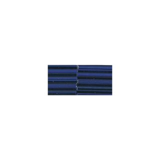 Chevilles en verre, 20 mm avec garniture argent bleu fonce