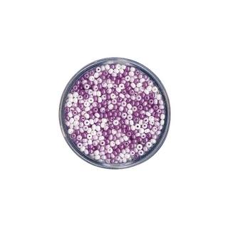 Rocailles, nacrees, 2,6 mm ø Teintes lilas
