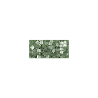 Chevilles en verre, transparent, 2x2 mm vert antique