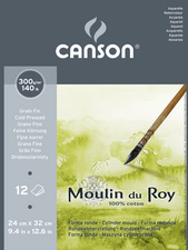 CANSON Papier aquarelle Moulin du Roy, satiné, 240x320 mm pack