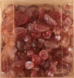 Assortiment de perles acryliques, 5-13 mm a¸, 6 types, boite 150 pces, lilas fonce