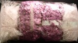 Kit tricot echarpe laines melangees rose oeillet Franca Lana