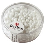 Perles indiennes. 4.5 mm ø boîte 17 g blanc