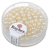 Perles en verre "Renaissance". 4 mm ø boîte 85 pces blanc