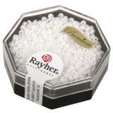 Premium-rocailles. 2.2 mm opaque blanc. boite 12 g